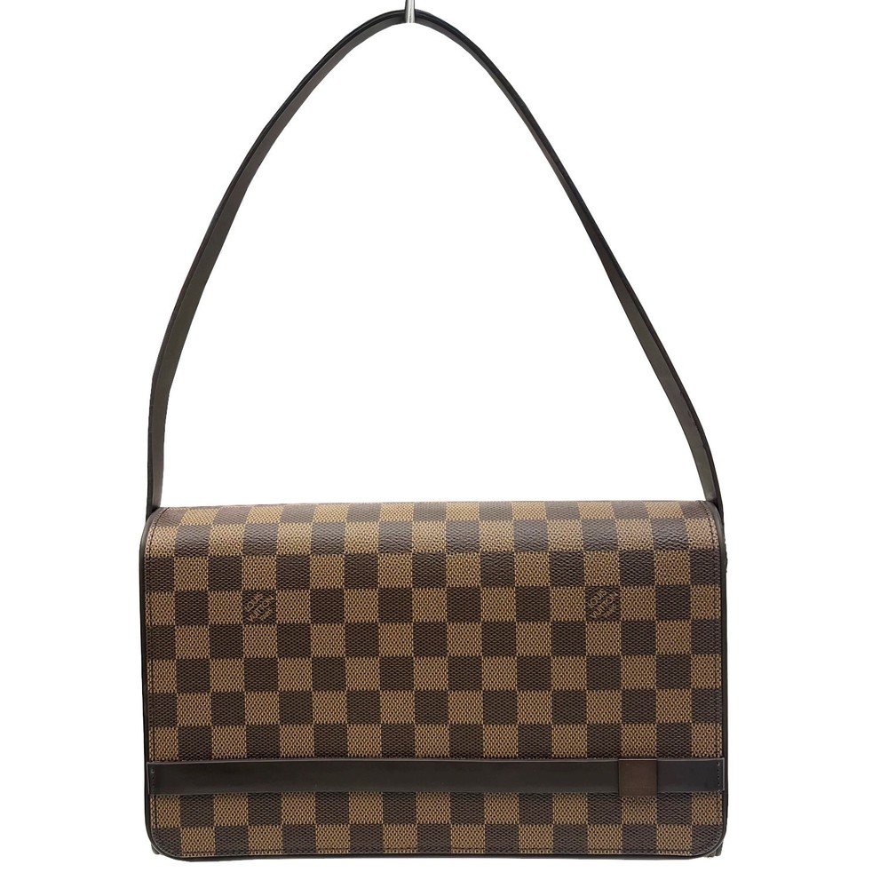 Louis Vuitton Tribeca Handbag Damier Ebene Canvas Brown